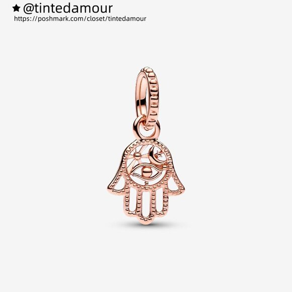 Pandora Protective Hamsa Hand Dangle Charm - Picture 1 of 5